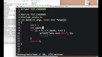 vim gcc Hellow World Clang