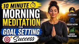 10 Minute Morning Meditation for Goal Setting Success | Achieve Your Goals Faster