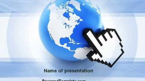 World In Touch PowerPoint Template by PoweredTemplate.com