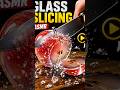"Cutting a GLASS Apple?! 😳 So Satisfying (ASMR) #shorts #aiart #ai
