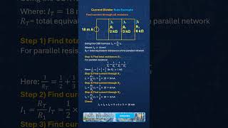 Current Divider Rule Example 10 #currentdivider #circuitanalysis #basics