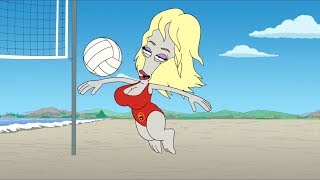 American Dad - The Way Roger Plays Volleyball