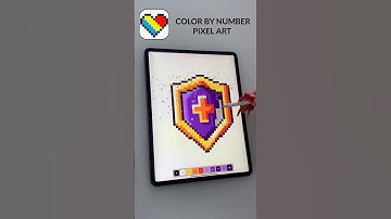 Coloring Book Pixel Art Color By Number SIGN #pixel #coloringbook #pixelbynumber #newvideo