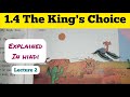 7th Std - English - Chapter 1.4 The King's Choice explained in hindi - Lecture 2 - Maharashtra board