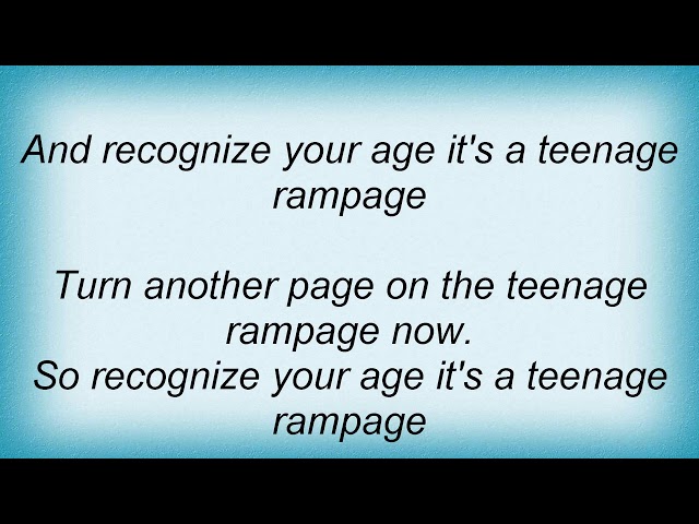 Sweet - Teenage Rampage Lyrics class=