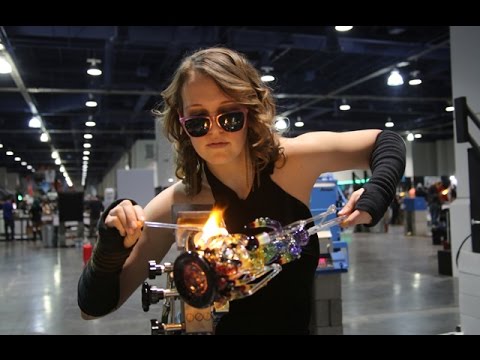 Glass Blowing at CHAMPS Trade Show