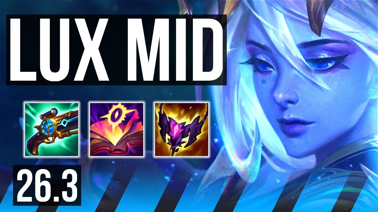 LUX vs LEBLANC (MID) | Electrocute, Good KDA: 16/1/2 | KR Grandmaster | 26.3