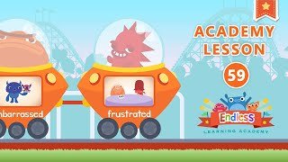 Endless Learning Academy - Lesson 59 - Anxious, Brave, Admire, Embarred, ... Originator Games