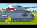 Soviet tank cartoon. Animation about tanks. Cartoon Monster Trucks for kids. Tank for children.