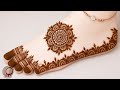 पैरो की मेहंदी डिजाइन// Foot mehndi design// pairon wali gol tikki design design// mehndi design 