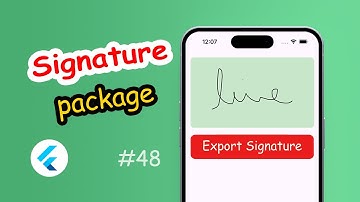 🚀 Build 🖋️ Signature App in Flutter? (Android & IOS)