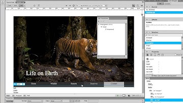 Dreamweaver - using css transitions to add effects to the menu