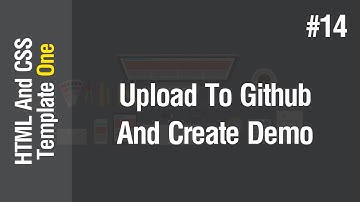 [Arabic] HTML & CSS Template One 2021 - #14 - Upload To Github And Create Live Demo