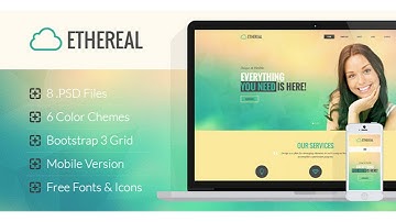 Ethereal - Multipurpose Onepage PSD Template | Themeforest Website Templates and Themes