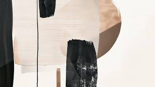 Soft Brown Black Brush Japandi Abstract Art (2 Hours of Silence) screenshot 3