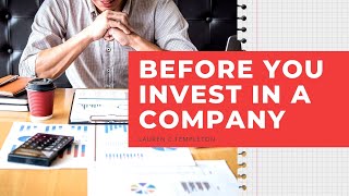 3 Tips to Evaluate the Quality of a Company Before Investing | Value Investing