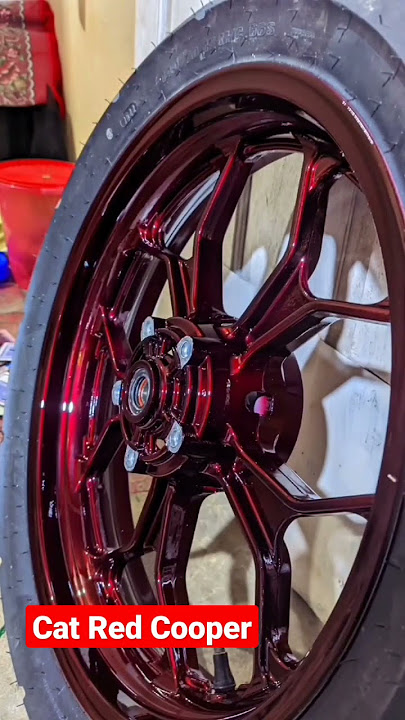 CAT VELG RED COOPER | REPAINT VELG MERAH COOPER