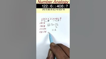 Number Analogy Reasoning Short Tricks | #reasoning short tricks #rrbntpc#rrb #ssccgl #sscgd #sscchsl