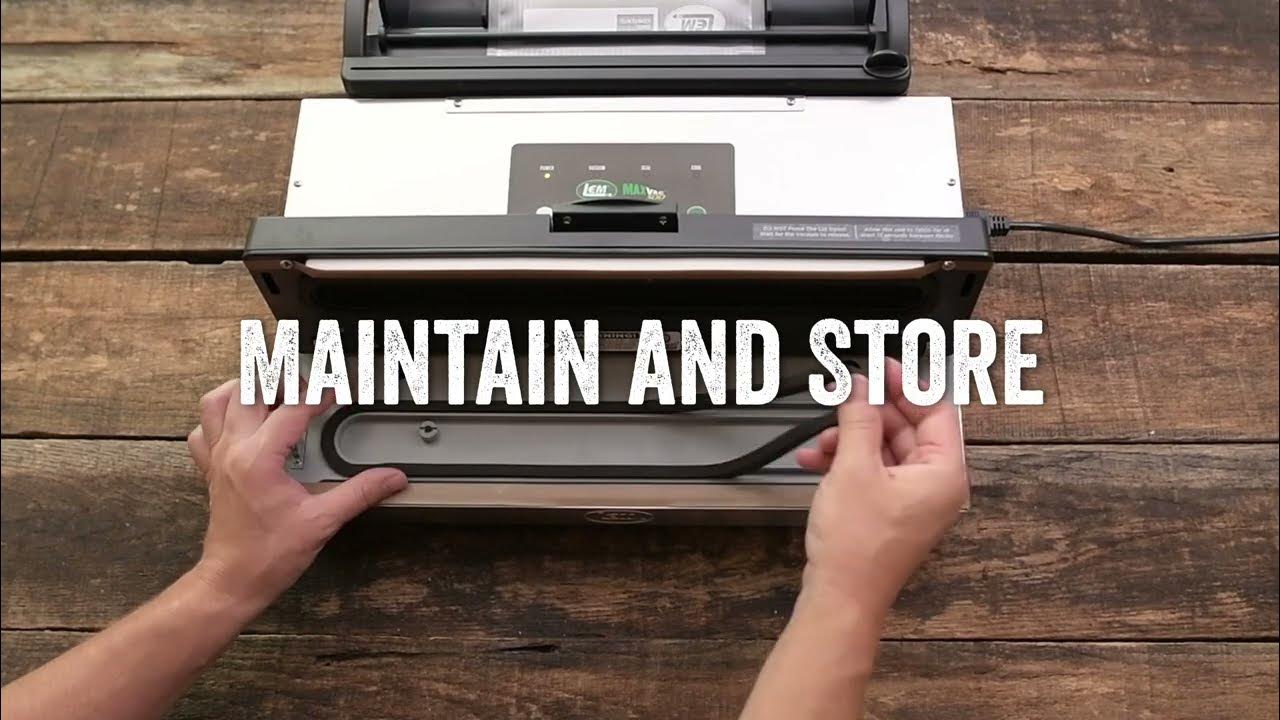 LEM HowTo MaxVac 500 Vacuum Sealer Unboxing and Use YouTube