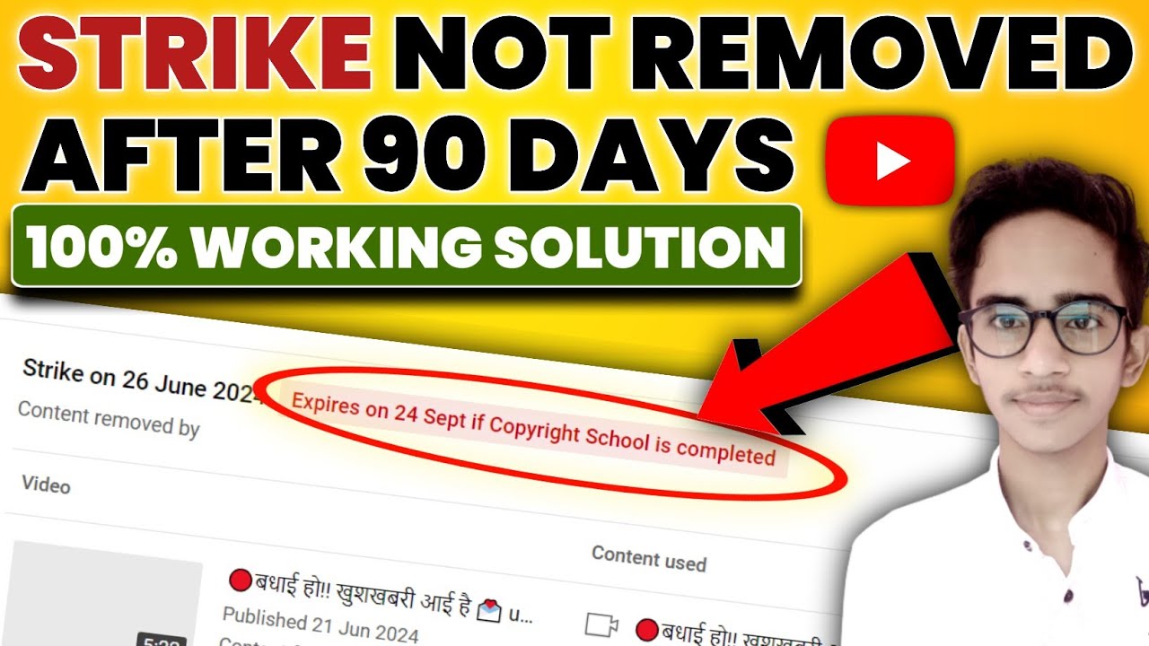 Copyright Strike Not Removed After 90 Days | How To Remove Copyright ...