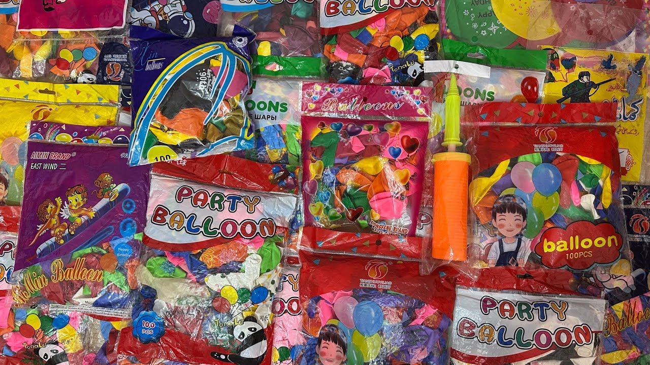 Satisfying ASMR Balloon’s Package Opening Blow&Pop Moments 🎈✨