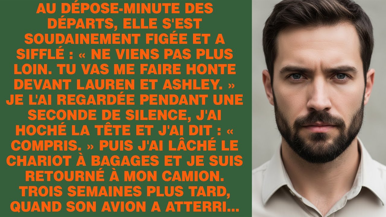 À l’aéroport Charles-de-Gaulle, au dépose-minute, Chloé s’est retournée vers moi et a chuchoté entre ses dents : « Ne va pas plus loin. Tu vas me faire honte devant Léa et Manon. » Je l’ai...