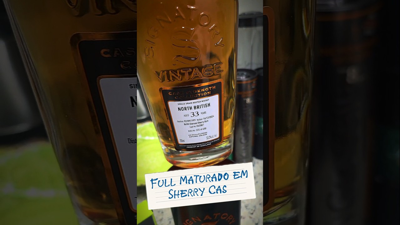 whisky raríssimo, 33 anos, full sherry caak, garrafa 302... Cask strenght! 