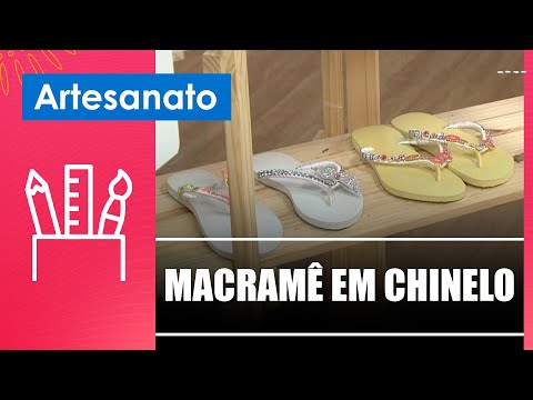 Aprenda a fazer macramê em chinelo com a artesã Andréia Bassan – 20/03/25