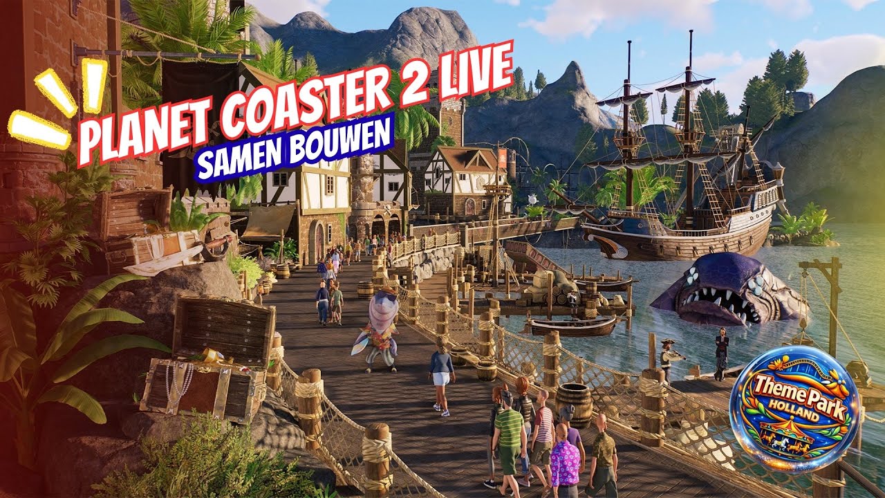 🎢 Planet Coaster 2 Live – Samen Bouwen! | Theme Park Holland