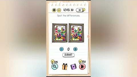 Level 30 of Brain Test.. Spot the differences???