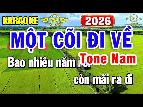 Một Cõi Đi Về Karaoke Tone Nam ( Gm ) Nhạc Sống 2026 Dễ Hát | Trọng Hiếu