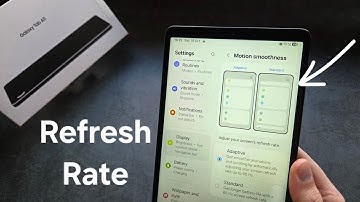 Samsung Galaxy Tab A11 - How to Change Display Refresh Rate 