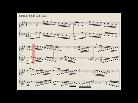 23 Goldberg Variations (J.S. Bach) complete with score. Kimiko Ishizaka, piano.