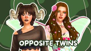 Creating OPPOSITE Twins in The Sims 4