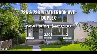 726 & 728 Weatherdon Ave DUPLEX | FOR SALE | Crescentwood | Bruce Kowalchuk C21