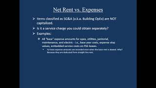Part 15, Expense Classification