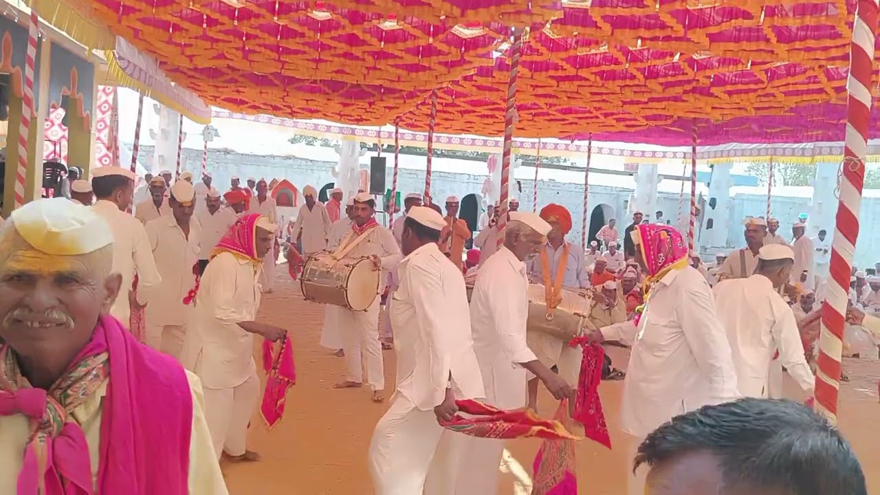 श्री सिध्देश्वर_कुरोली_विठोबा_बिरोबा देवाची यात्रा 2024 काळेवाडी गजी मंडळ #dhangari #gaji#dhol #gaja