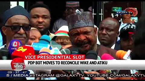 VICE PRESIDENTIAL SLOT:  PDP BOT MOVES TO RECONCILE WIKE AND ATIKU
