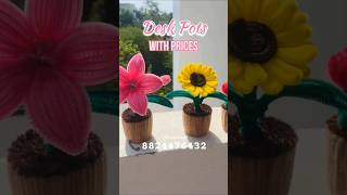 DIY pipe cleaner mini flowers pot#pipecleanerart #hampers #giftideas #youtubeshorts #dm #packing #yt