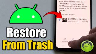 How to Restore Deleted Photos from Trash Can on Android - Phone Tutorial screenshot 1