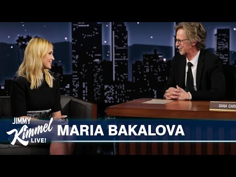 Maria Bakalova on Working with Sacha Baron Cohen, Watching SNL & Her Mom Visiting Los Angeles – Jimmy Kimmel Live