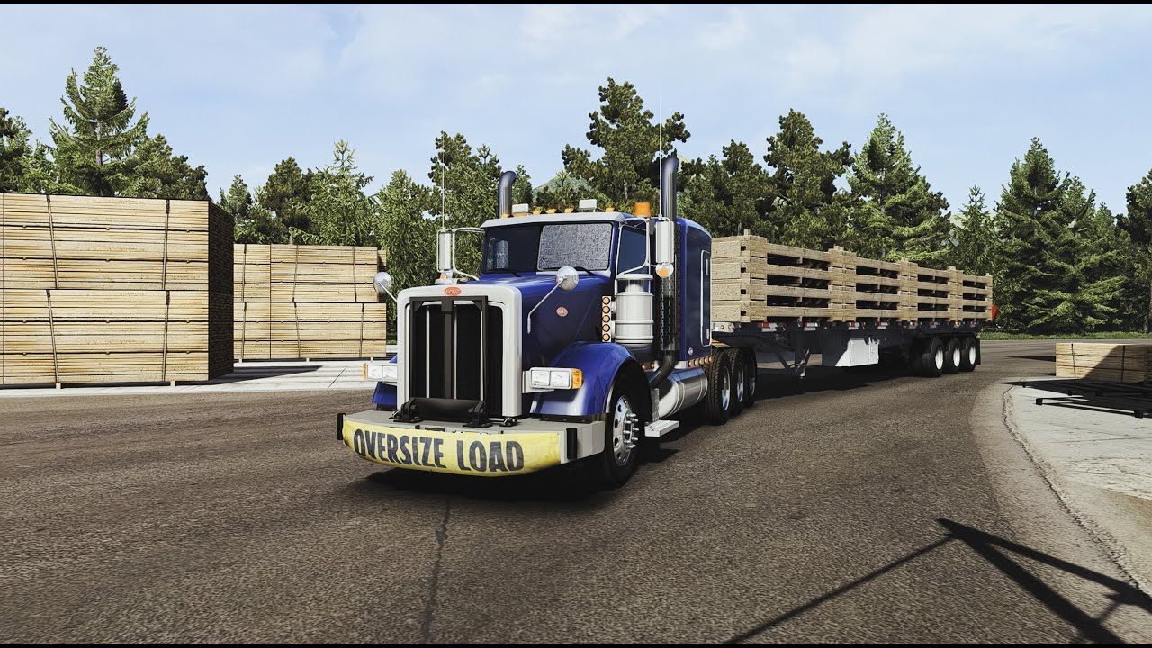 ATS Peterbilt 357 Drive British Columbia Houston to Kitwanga Oversize ...