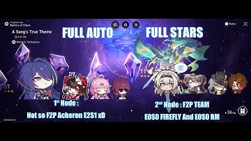 [Honkai Star Rail] v2.3 Memory of Chaos 12 Full Auto Full Stars ft. F2P E0S0 Firefly & Ruan Mei