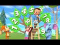 Learning Numbers for Toddlers with Little Baby Boy and Girl Fun Play Wooden Tree Puzzle Toy Set Edu