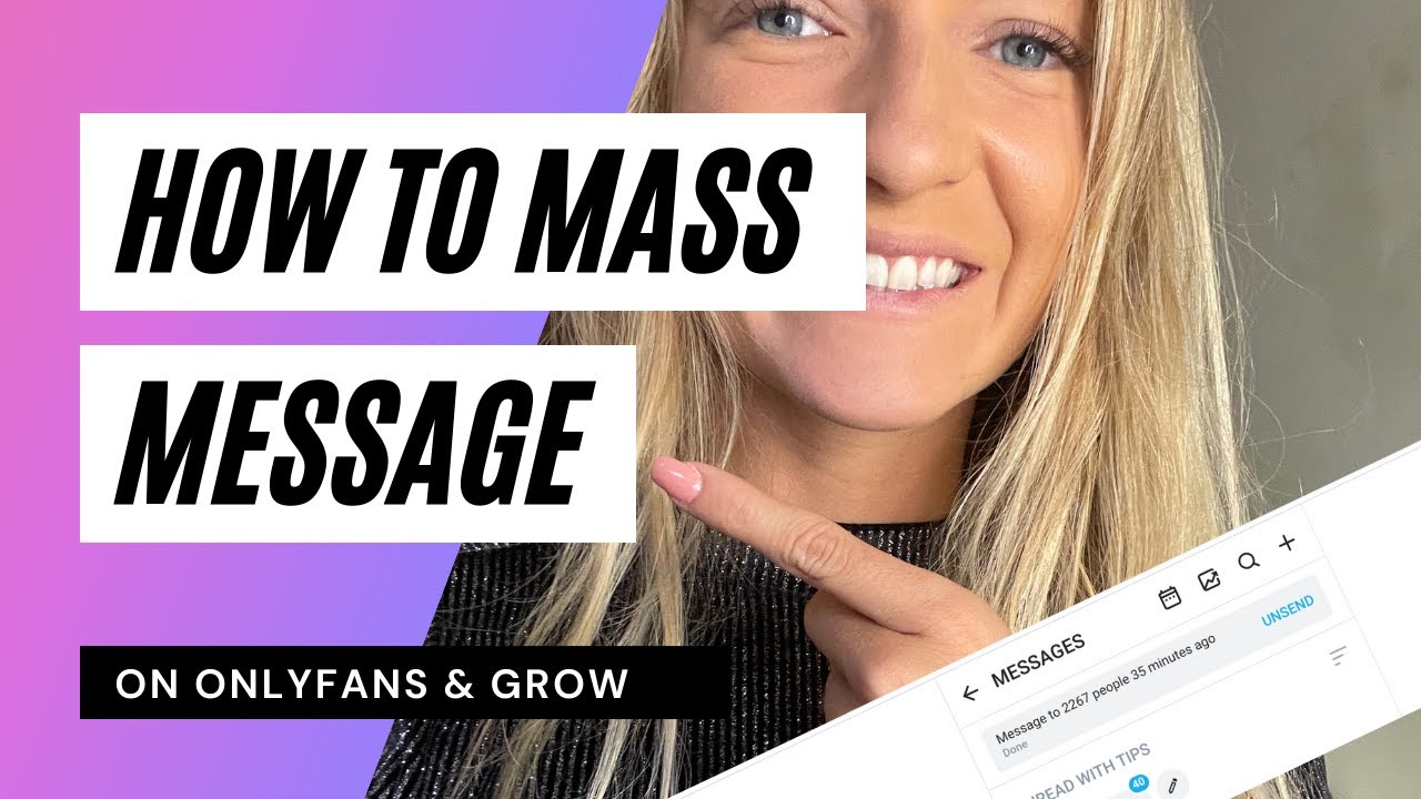 How To Send Mass DM On OnlyFans YouTube How To Send Mass DM On OnlyFans YouTube