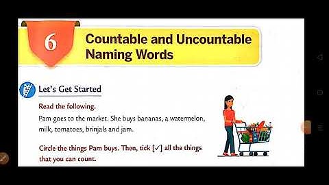 Class -2, Ch-6 ( Countable and Uncountable Naming Words)