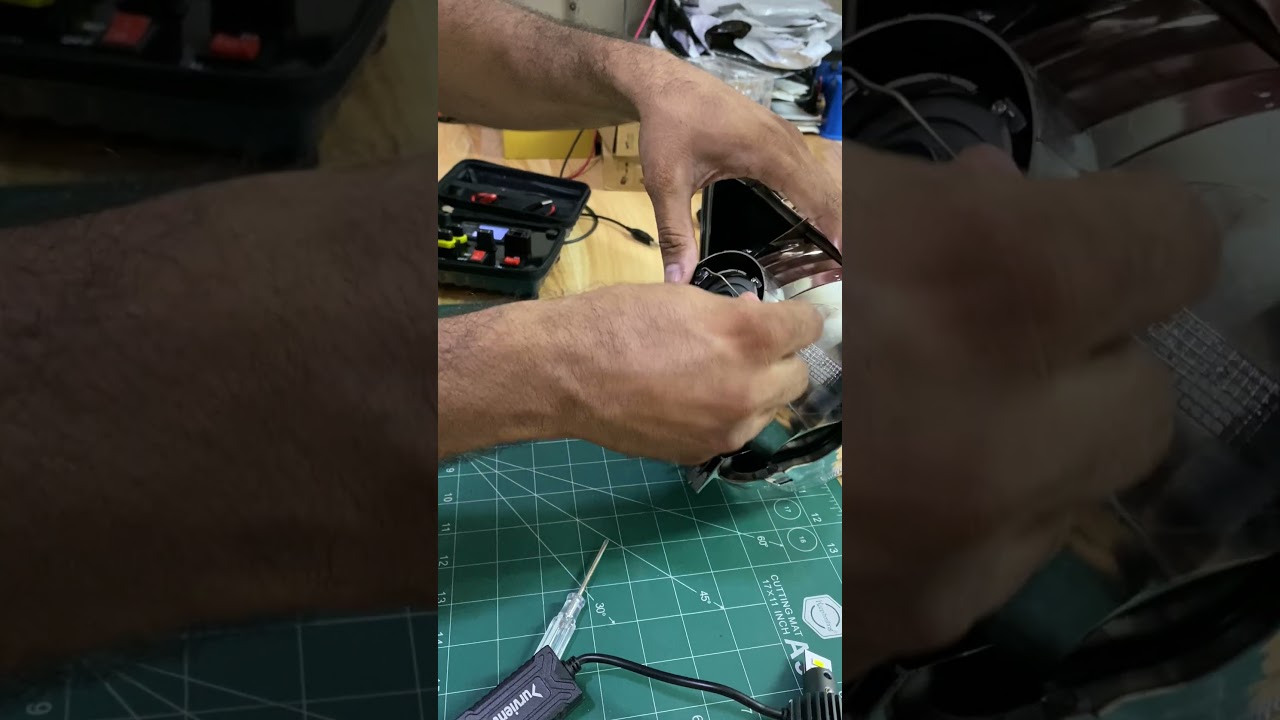 How to install Durvient H4 Mini Projector in Headlight Assembly (Plug and Play, No modifications)