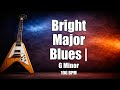 Bright Major Blues Backing Track for Guitar | G Minor