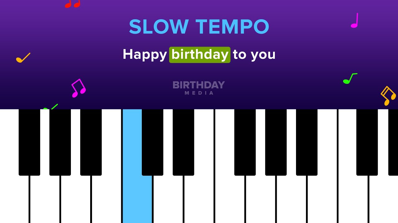 How to play happy birthday on piano YouTube