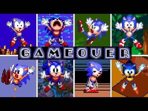 Evolution Of Sonic Sega Genesis Death Animations Game Over Screens